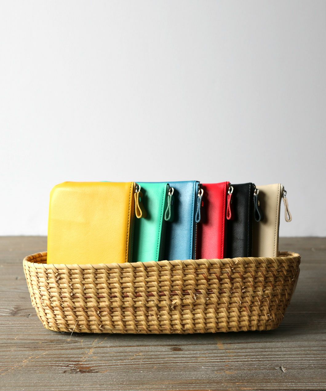 松野屋マルシェカゴ平革2ハンドル M | mumokutekiオンラインストア