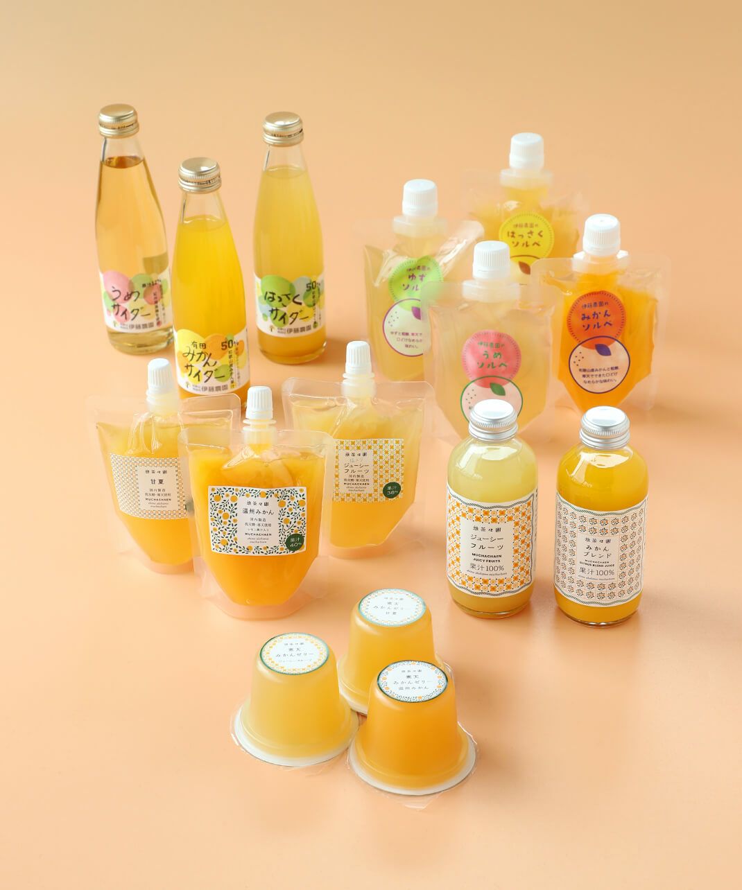 無茶々園飲むゼリー温州みかん・甘夏・ジューシー・フルーツ