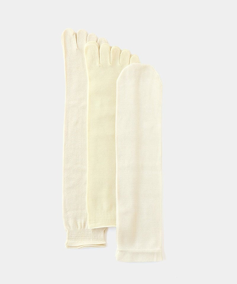 くらしきぬ / 冷えとり靴下 インナー3足セット_2