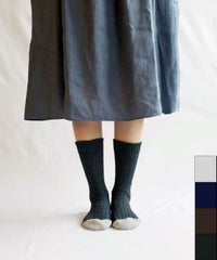 NISHIGUCHI KUTSUSHITA / リスペクトコットンリブソックス S_1