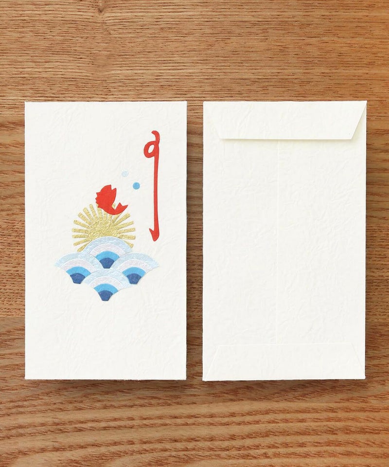 めでたや / 切り絵ぽち袋 縁起物 鯛_2