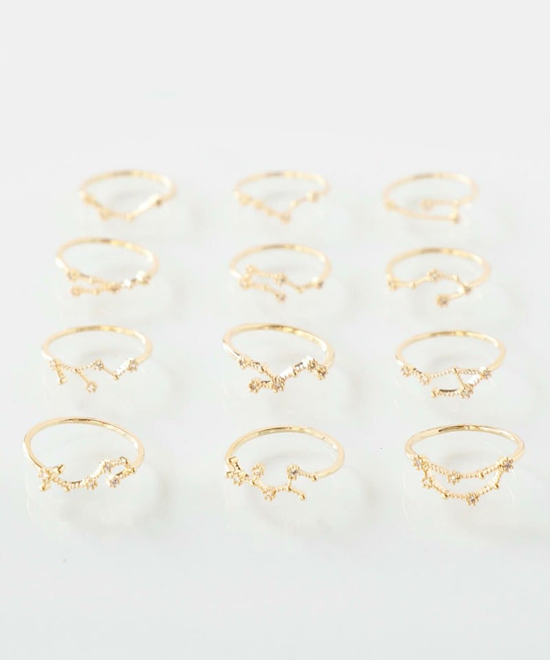 mumokuteki / 星座モチーフリング ゴールド_1