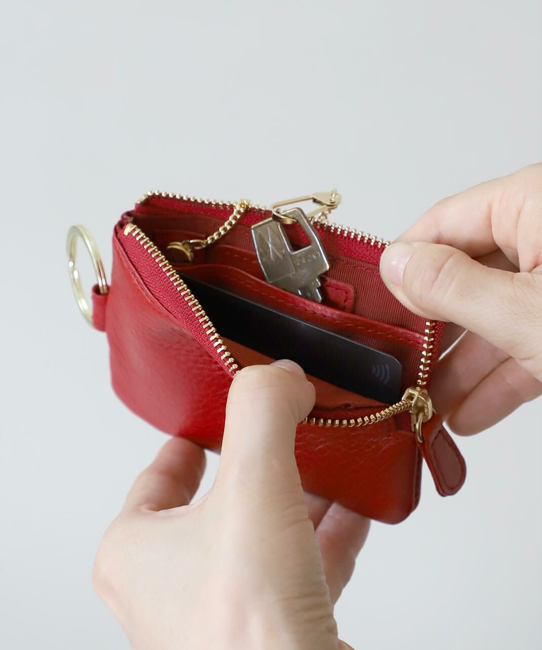 SLIP ONレザー キーポーチ Arizona | mumokutekiオンラインストア