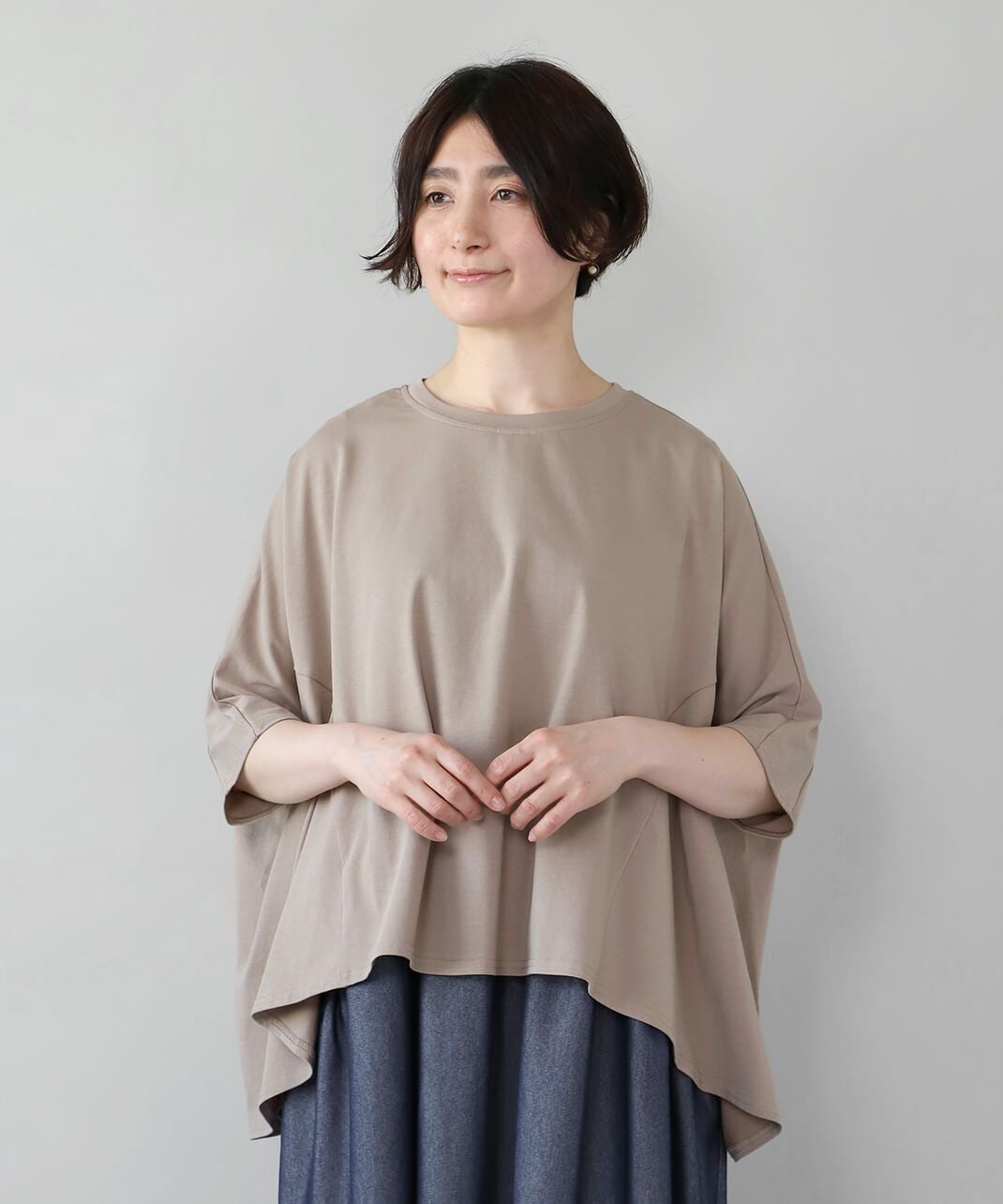 mumokuteki95％UVカットゆらゆら揺れるカットソー | mumokuteki