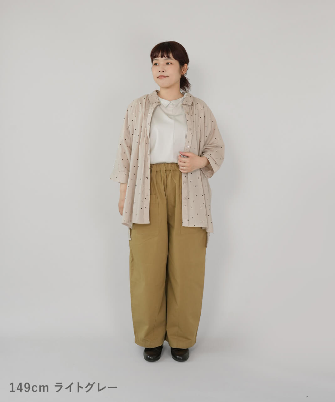 mumokuteki×LILASIC【WEB限定】ブラウスみたいなタック切替え