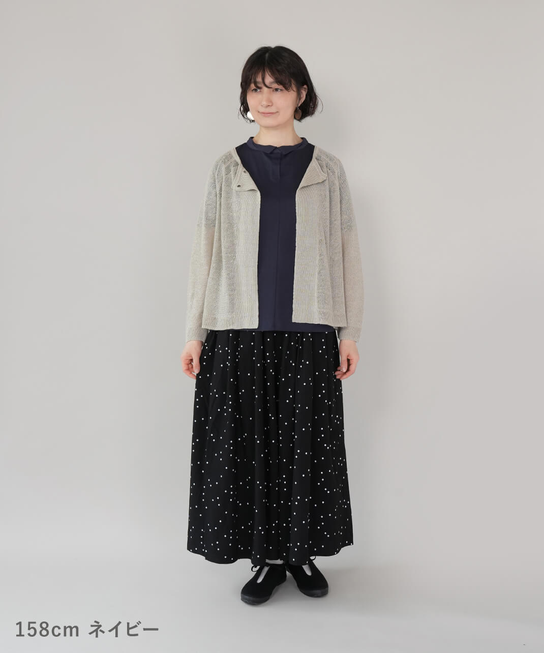 mumokuteki×LILASIC【WEB限定】ブラウスみたいなタック切替え