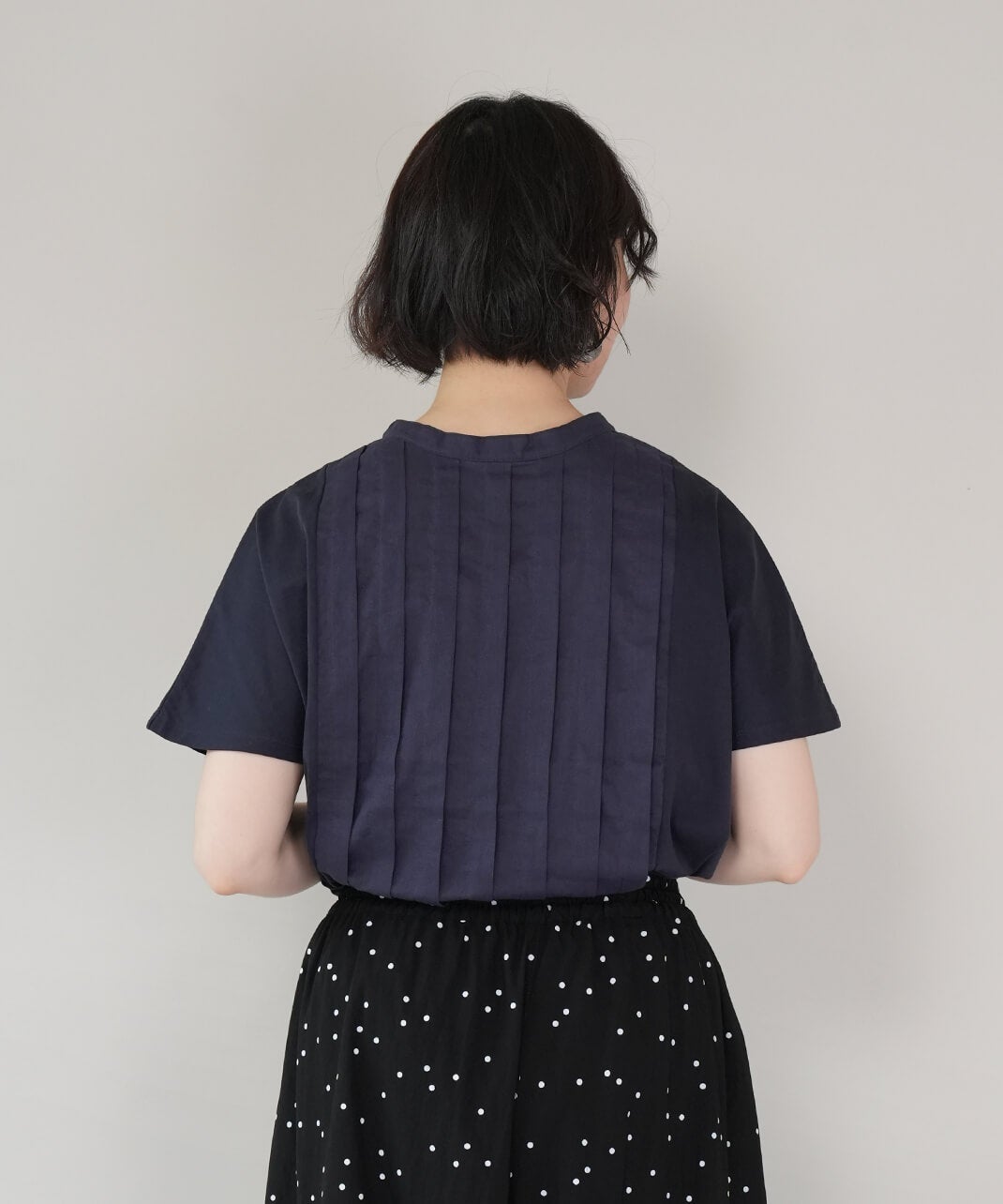 mumokuteki×LILASIC【WEB限定】ブラウスみたいなタック切替え