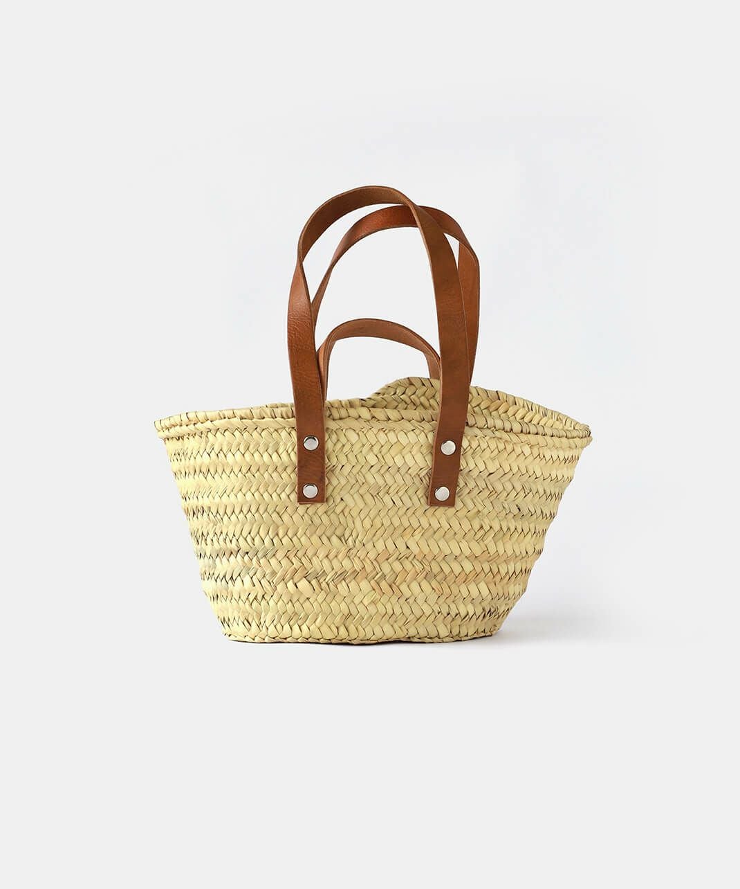 松野屋マルシェカゴ平革2ハンドル XS | mumokutekiオンラインストア