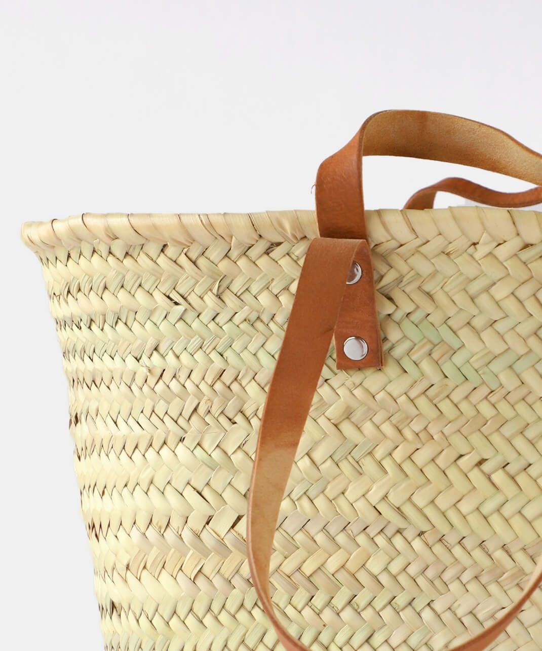 松野屋マルシェカゴ平革2ハンドル M | mumokutekiオンラインストア