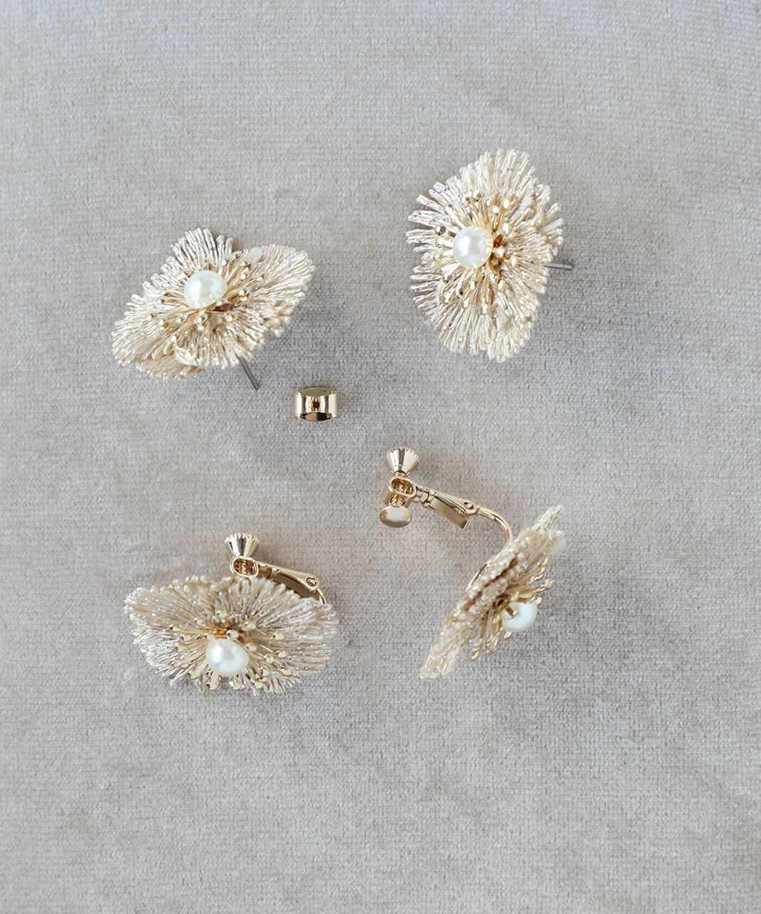 mumokutekiレースフラワーピアス・イヤリング | mumokutekiオンライン