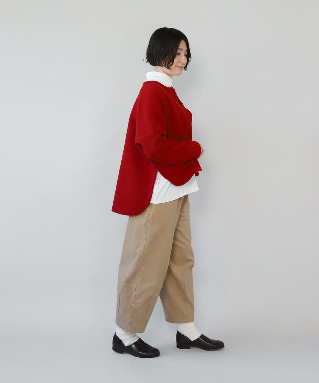 30%off】mumokuteki長さが選べる2サイズ展開のコーデュロイコクーン