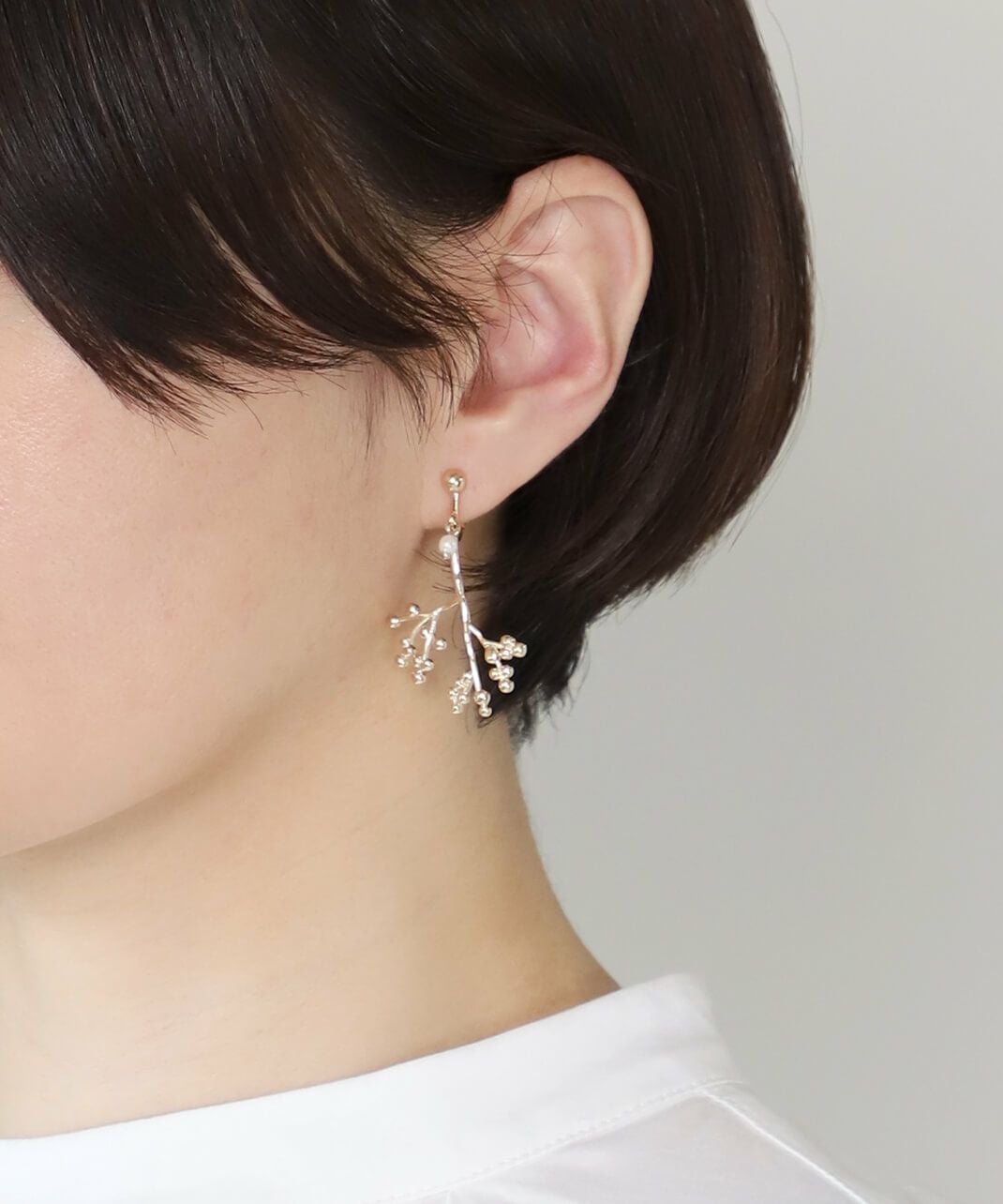 mumokutekiメタルモチーフ木の実ピアス・イヤリング | mumokuteki