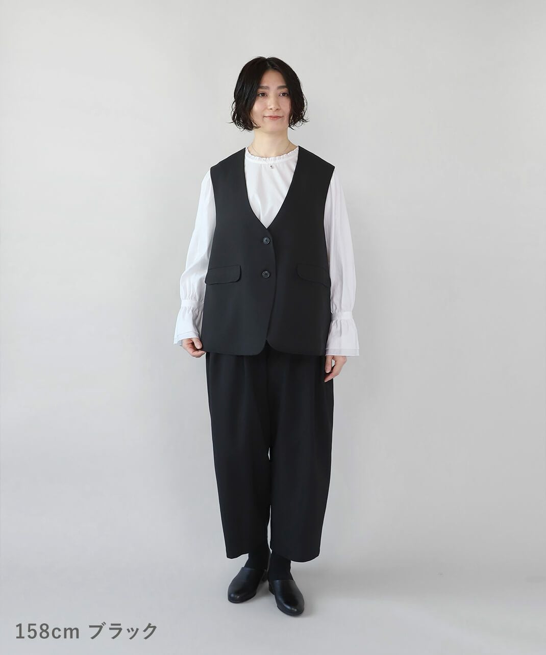 20%off】un cinqフォーマル対応イージーケア オックス生地タックワイド