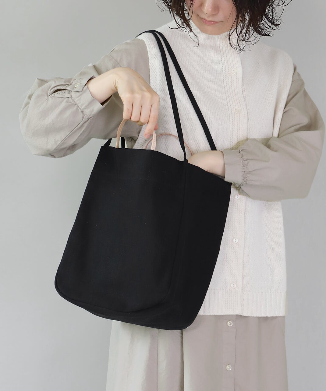 mumokutekiコットンリネン2WAYトートバッグ | mumokutekiオンラインストア