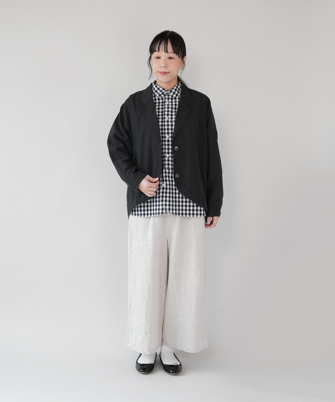 mumokutekiみんなの定番タイプライターの丸襟ブラウス | mumokuteki