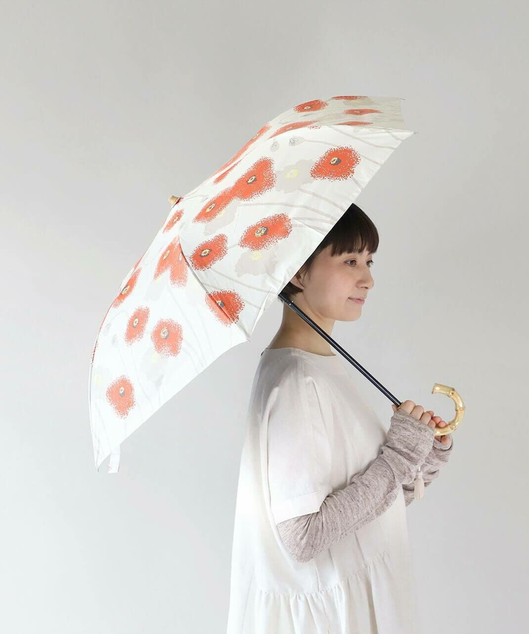 河馬印本舗和柄晴雨兼用傘2段折傘 | mumokutekiオンラインストア