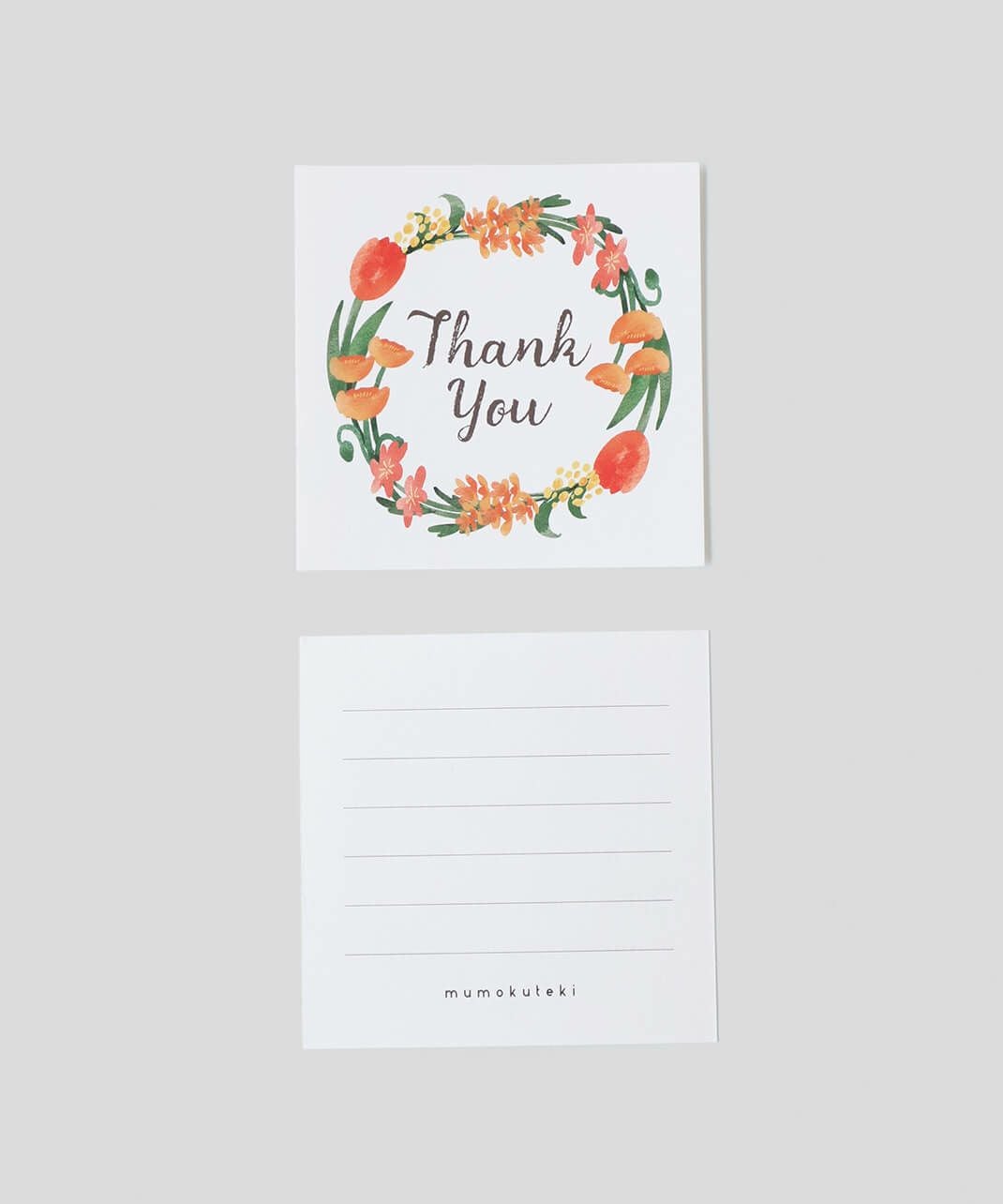 mumokutekiオリジナルサンキューカード 2枚入り | mumokuteki