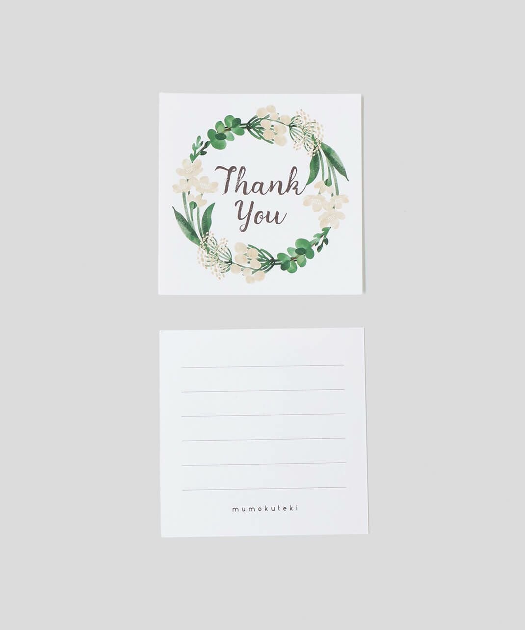 mumokutekiオリジナルサンキューカード 2枚入り | mumokuteki