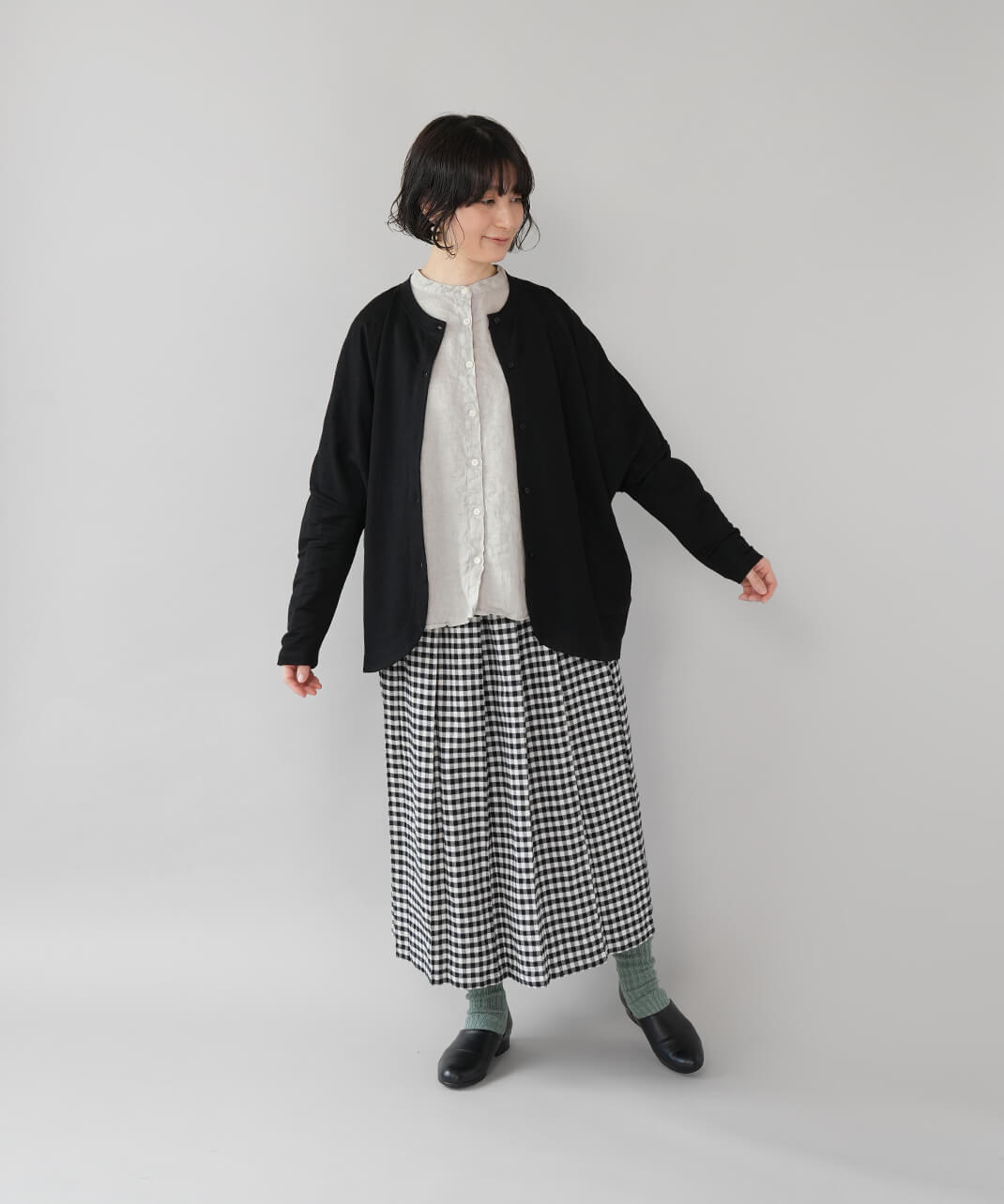 mumokutekiさらりと羽織れる接触冷感のドルマンカーディガン