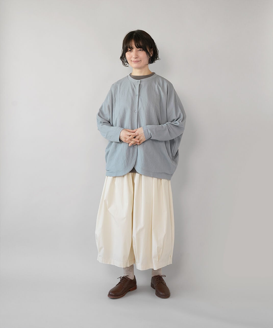 mumokutekiさらりと羽織れる接触冷感のドルマンカーディガン