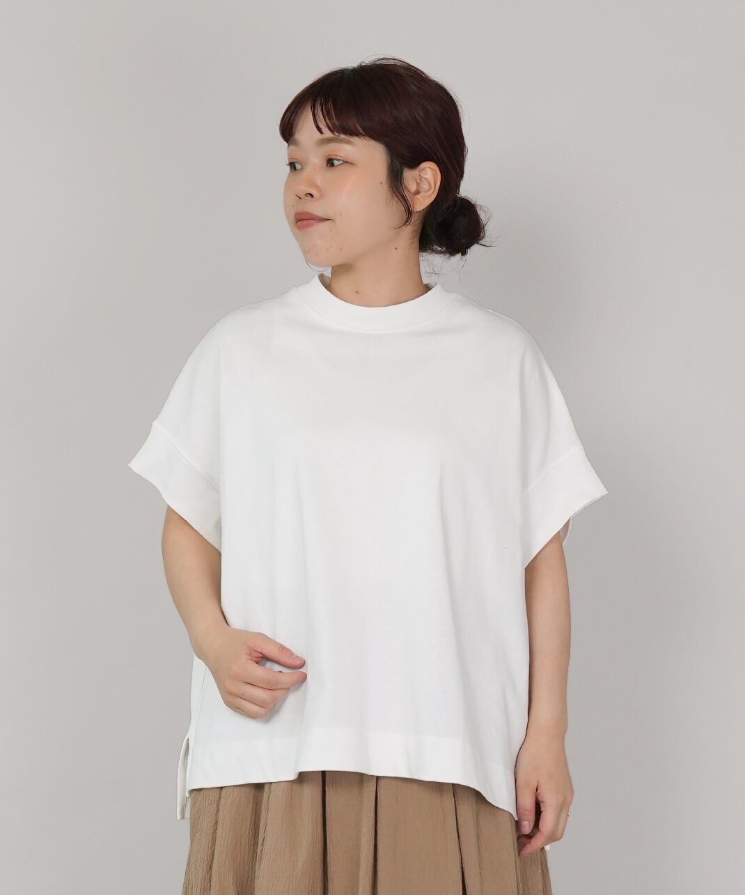 mumokutekiゆったりシルエットのUVカットワイドTシャツ | mumokuteki