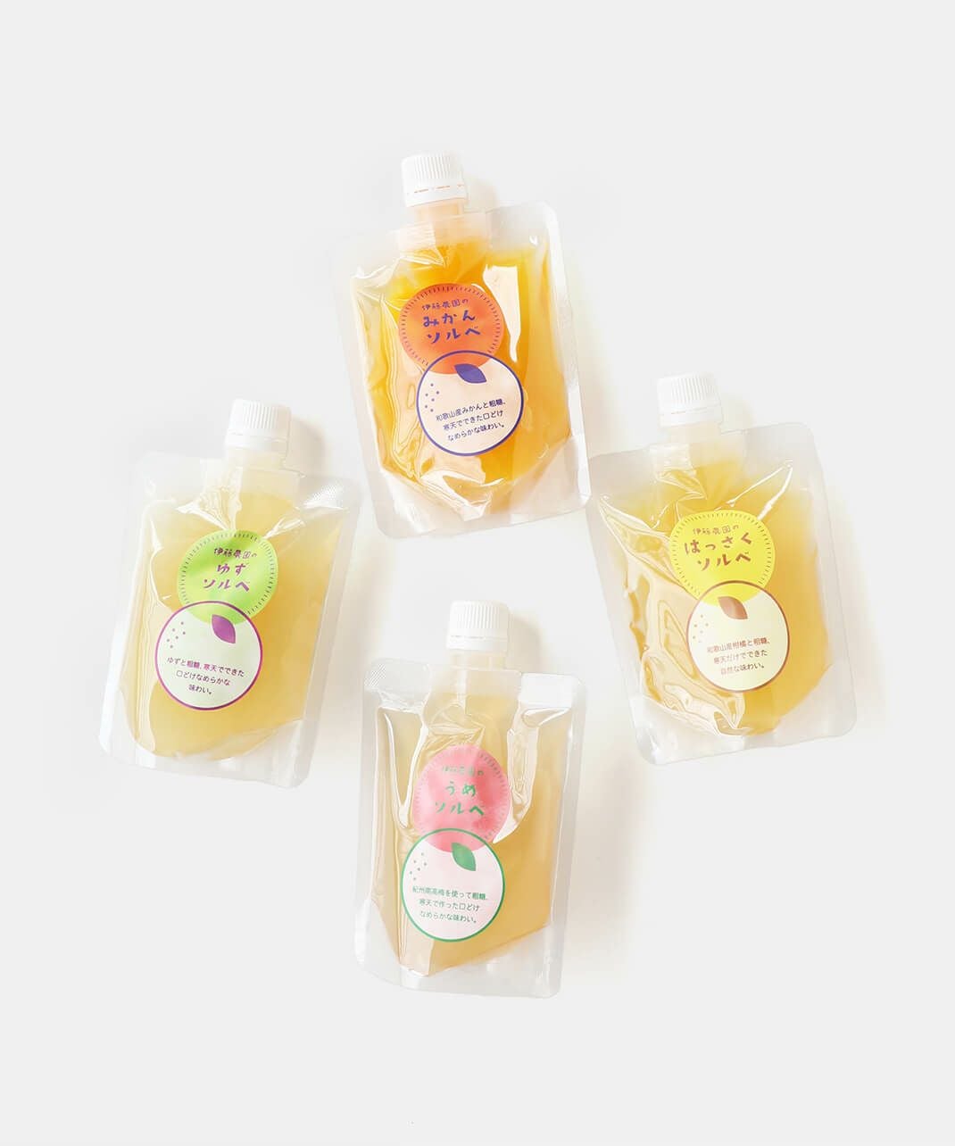 伊藤農園凍らせて食べる寒天ソルベみかん・うめ・はっさく・ゆず