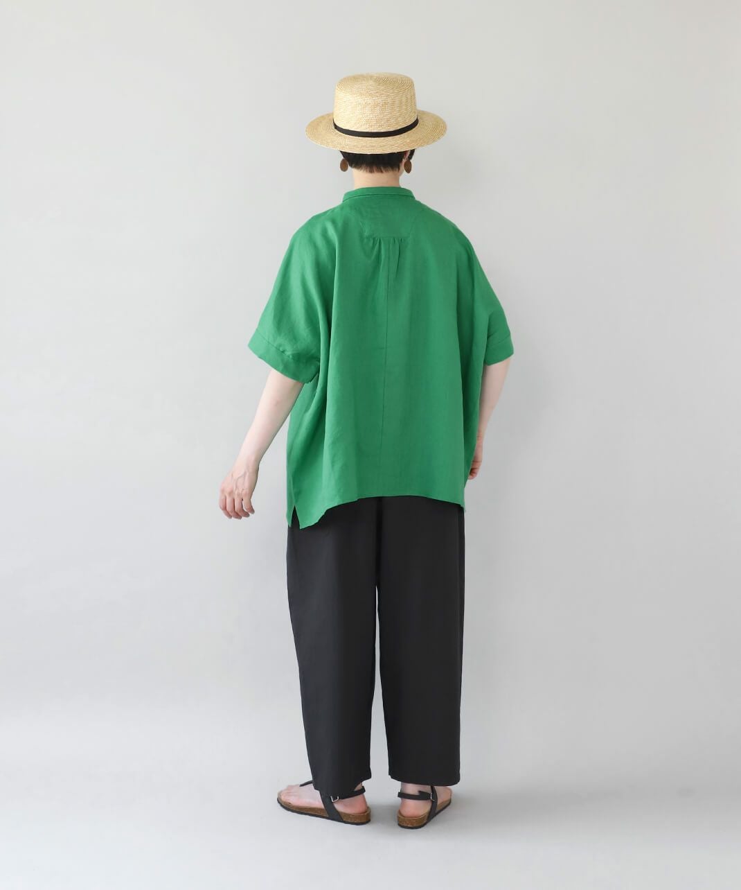 美品　Y’s for living リネン100%ブラウス　シャツ　丸襟　ヨウジ 2440308.jpg