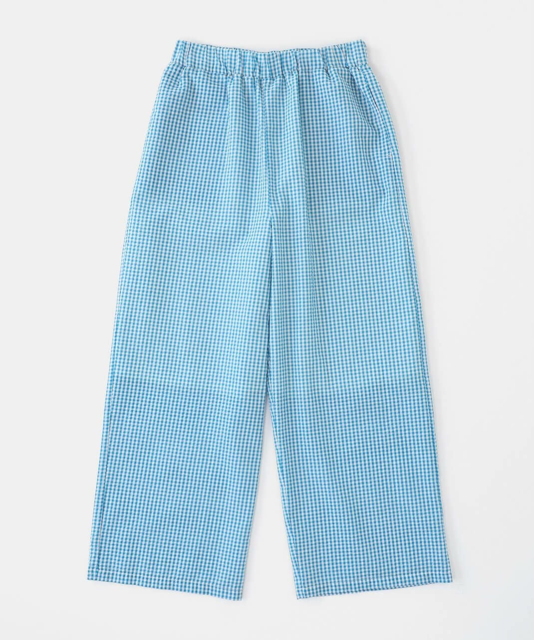 40%off】mumokutekiシアサッカーのギンガムチェックパンツ
