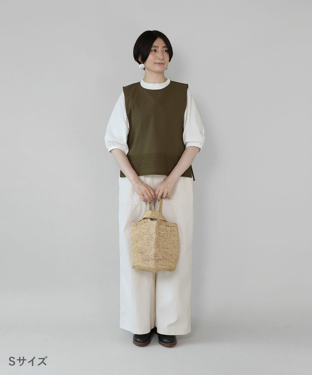パックりかさんのお洋服4/2(木) 松野屋ラフィアコンビニバッグ | mumokutekiオンラインストア
