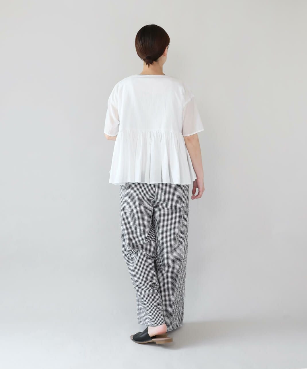 40%off】SOコットンボイルのカシュクールブラウス | mumokuteki