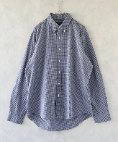 RALPH LAUREN古着コットンギンガムチェックシャツ 185 | mumokuteki 