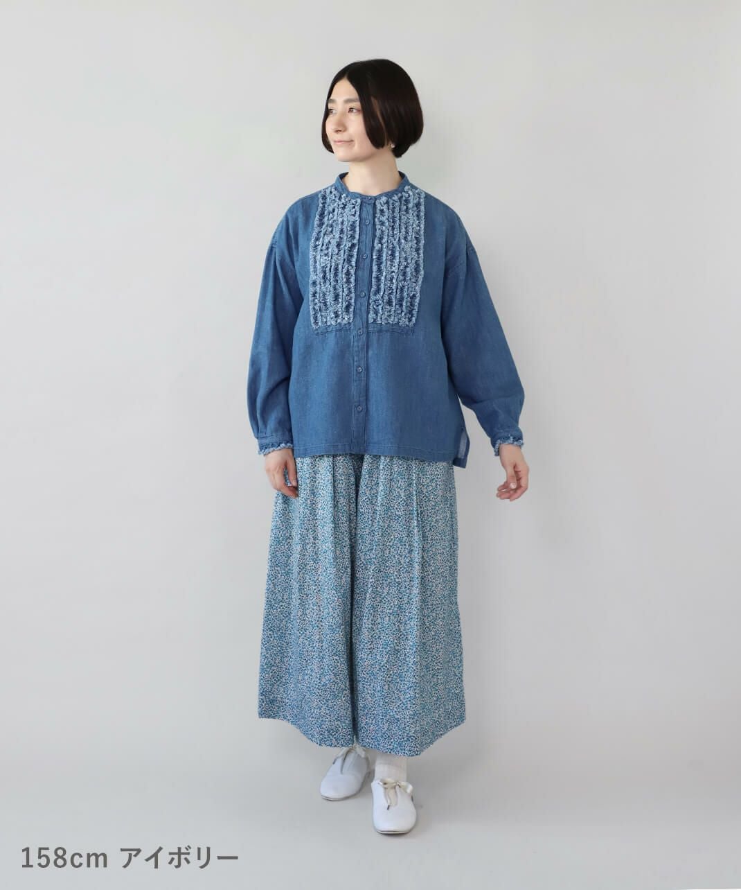 40%off】HEAVENLYレトロな雰囲気の小花柄ガウチョパンツ | mumokuteki