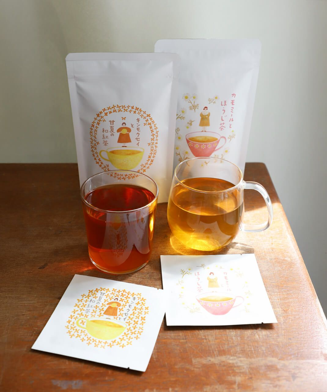 mumokuteki2026年干支茶 茎ほうじ茶・抹茶入り玄米茶 | mumokuteki