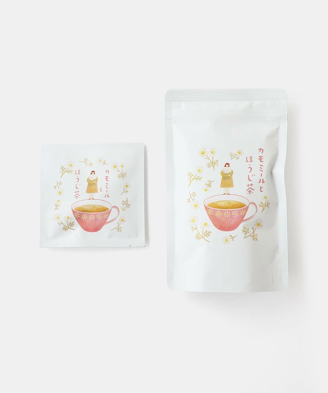 茶楽キンモクセイと甘夏の和紅茶カモミールとほうじ茶 | mumokuteki
