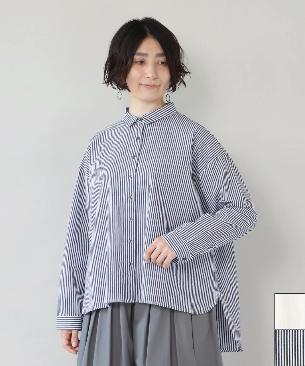 mumokutekiコットンのバックギャザーブラウス | mumokutekiオンライン