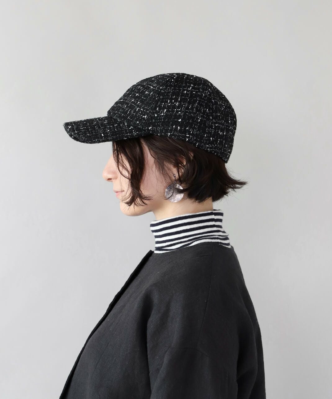 40%off】shesayクラシカルな大人のツイードキャップ | mumokuteki