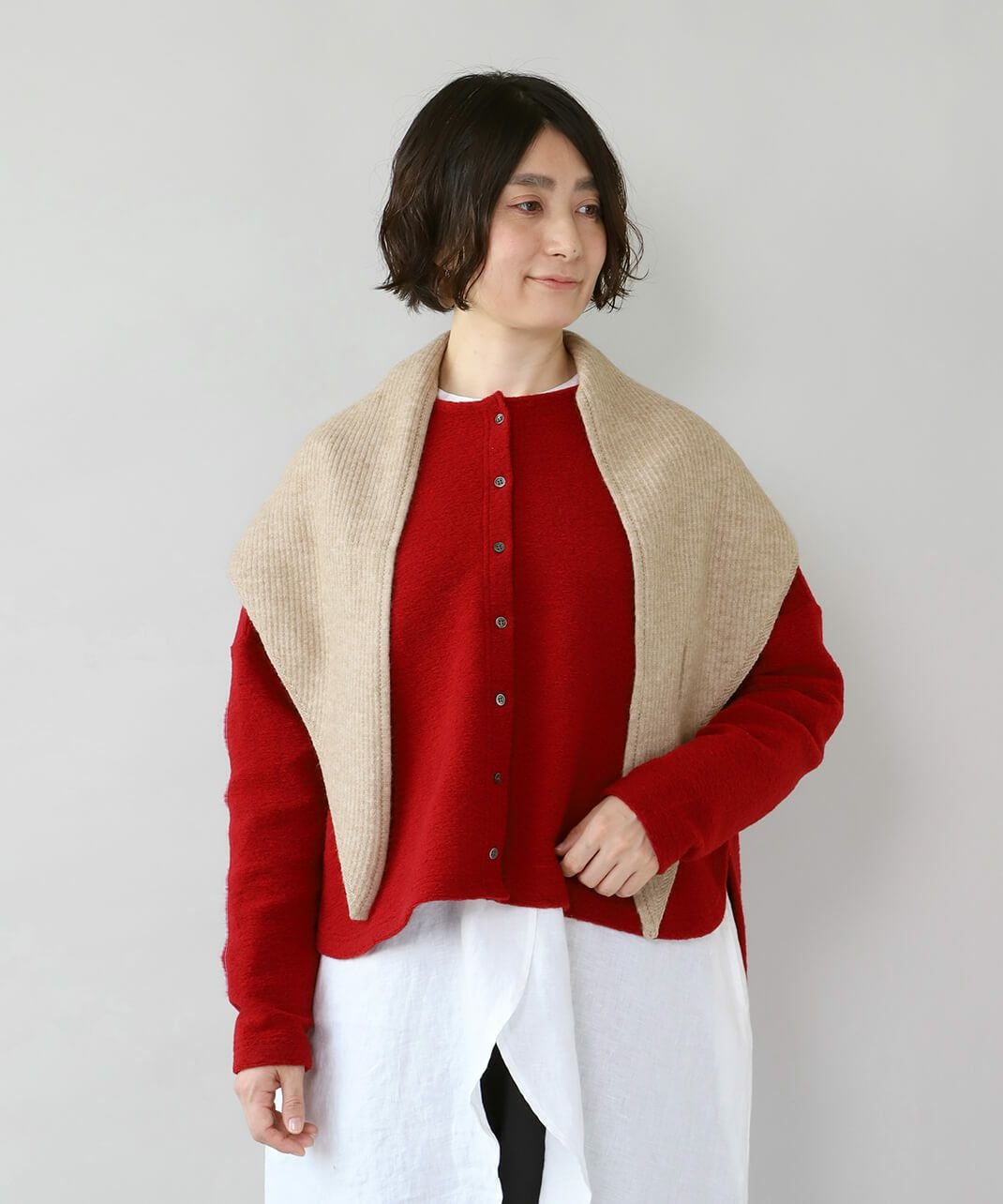 mumokuteki3WAYニットショール | mumokutekiオンラインストア