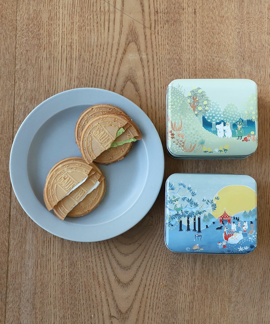 日の出屋製菓MOOMIN チョコゴーフレットいちご・抹茶 | mumokuteki