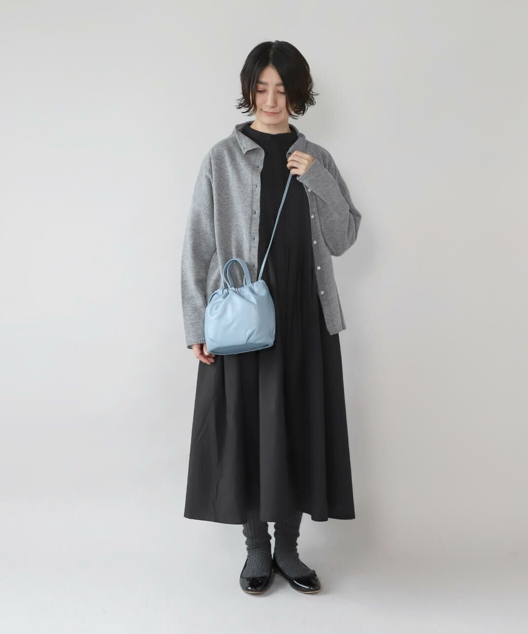 30%off】TIDEWAYソフトな風合いの牛革2WAY巾着バッグ | mumokuteki