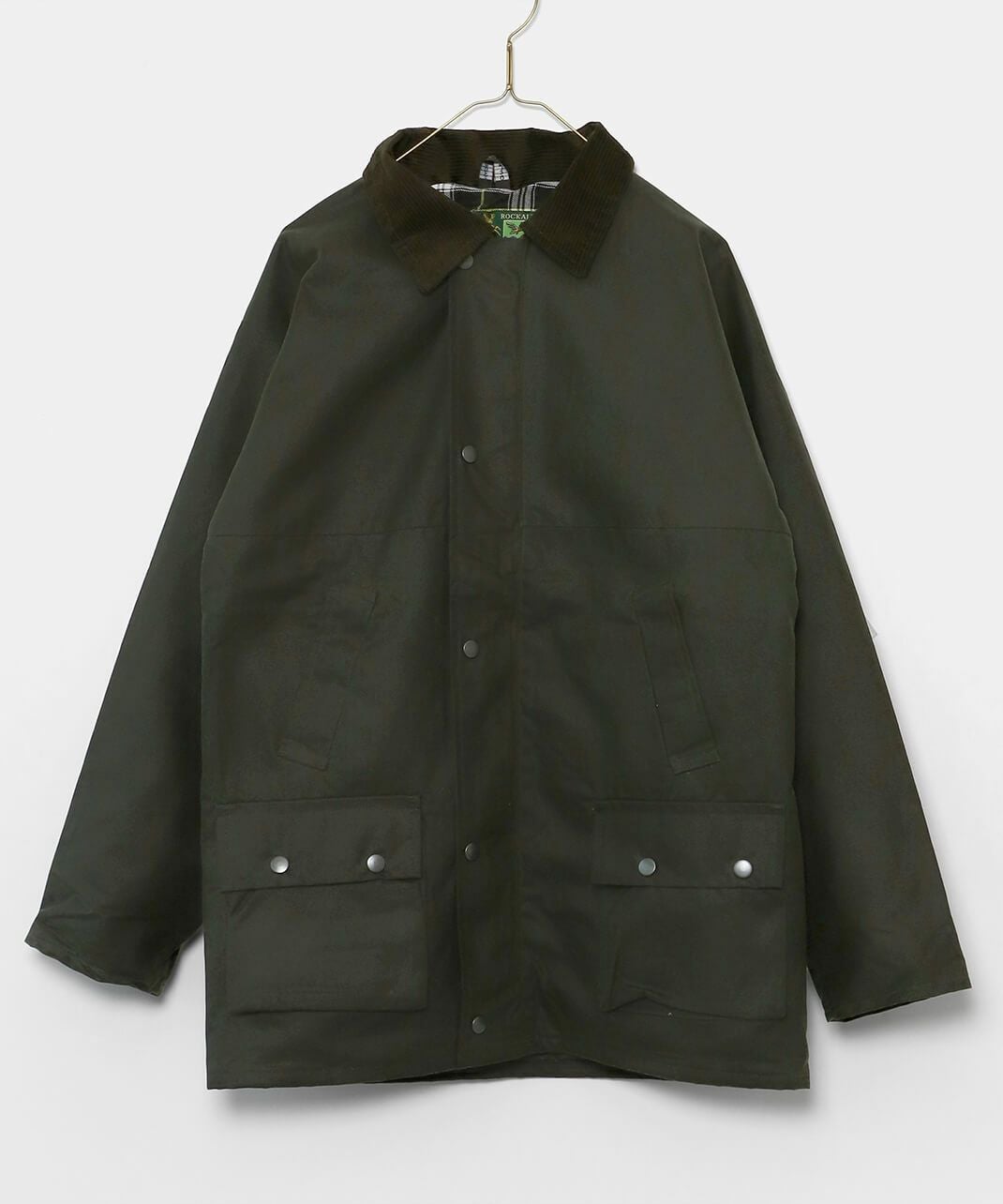 10%off】Rockall Outdoor 襟元コーデュロイのオイルドジャケット