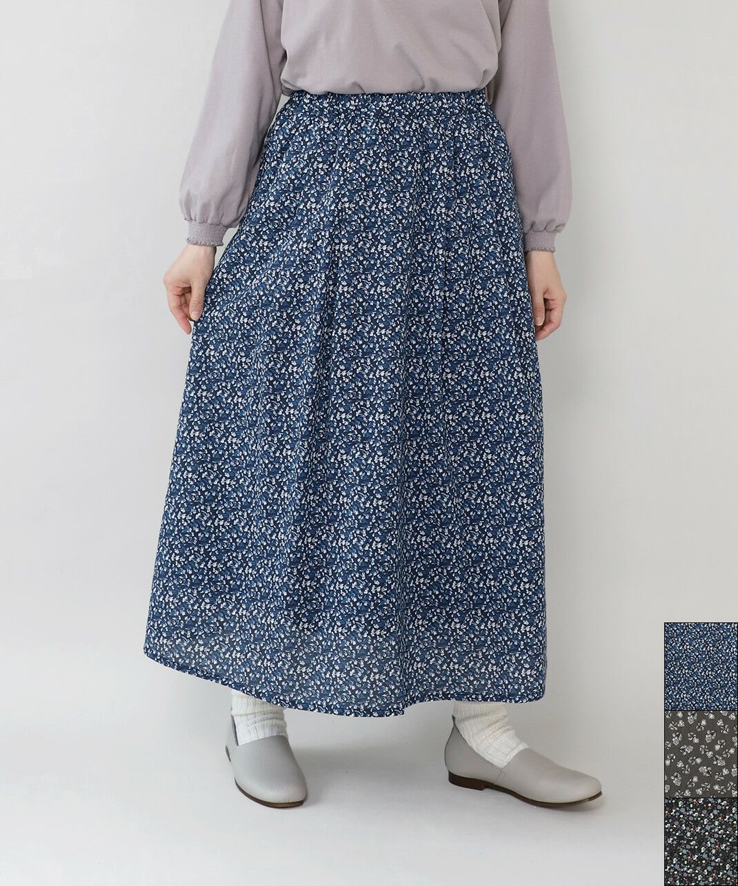 40%off】HEAVENLYコットンの花柄スカート | mumokutekiオンラインストア