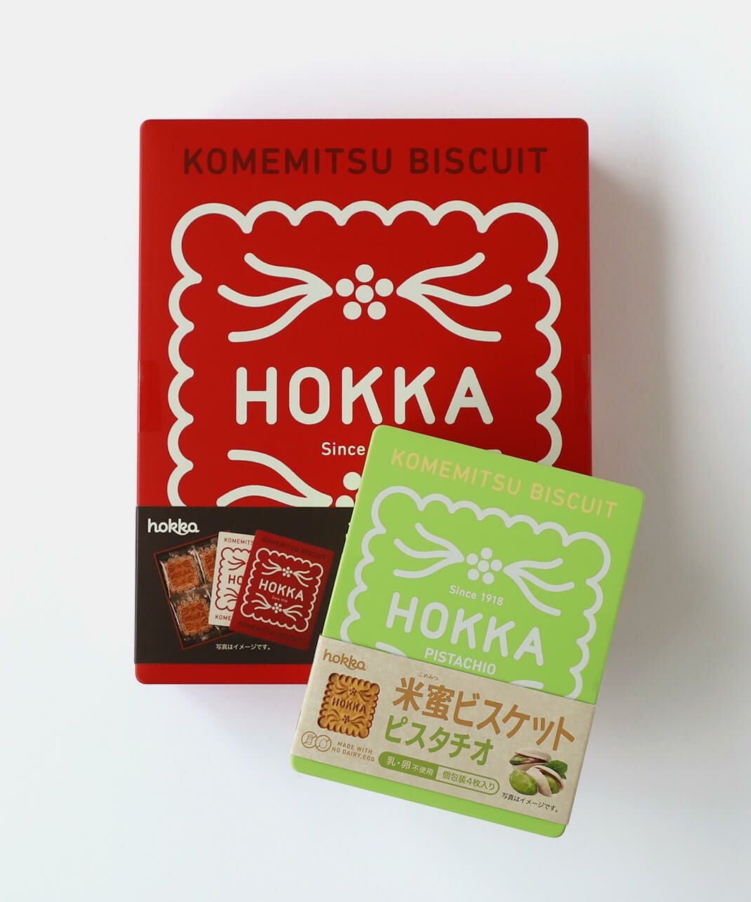 hokka米蜜ビスケットピスタチオ缶 | mumokutekiオンラインストア