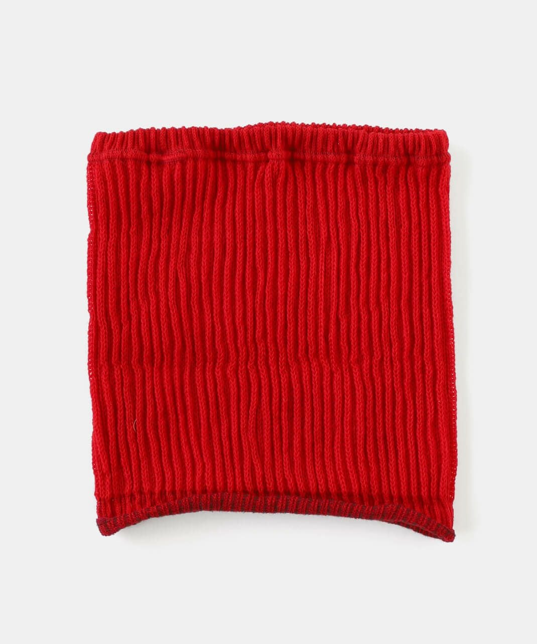 msmbadgerＨネックLCZ極暖RED起毛5ｘ3ｍｍSDオーダー料込 MAISON BLANCHEニュージーランドウール混ネックウォーマー