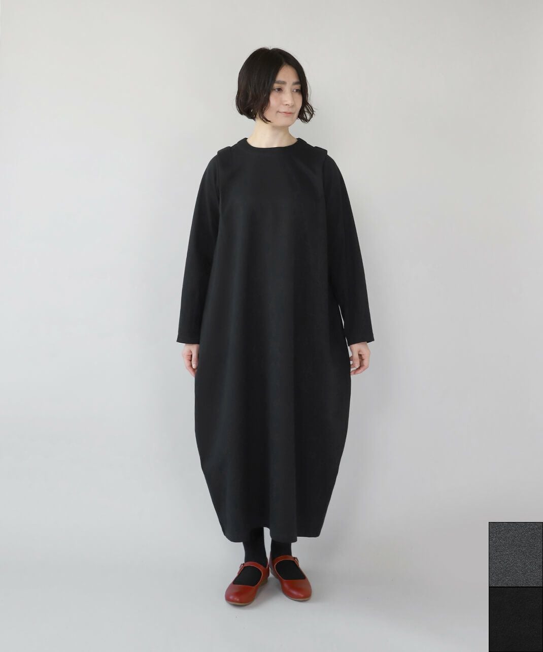 le ciel de demainコットンジャージーのカットソーワンピース