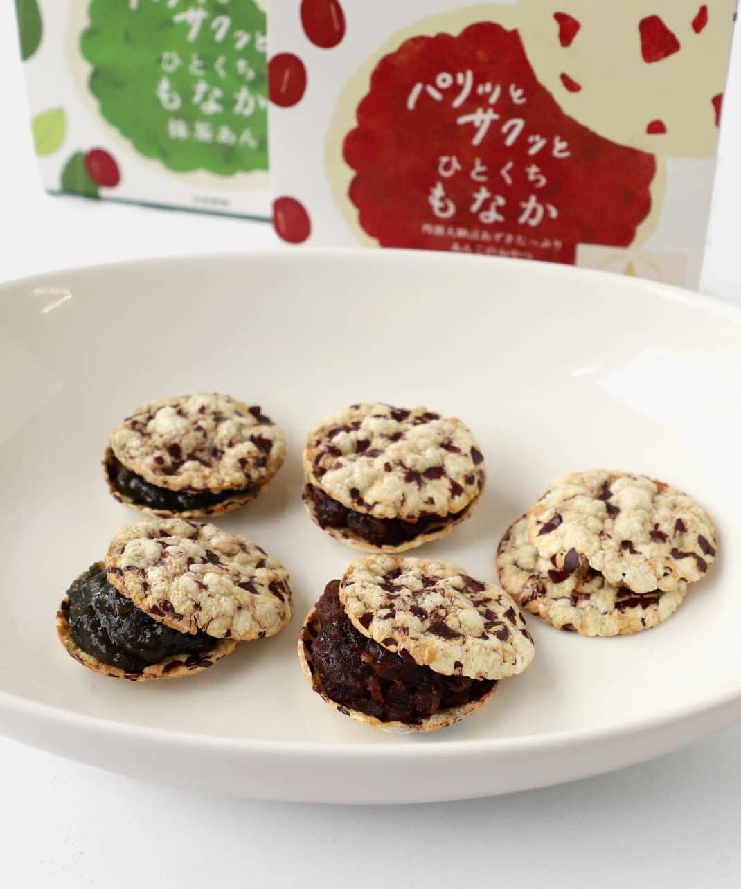 宮東農園パリッとサクッとひとくちもなかつぶあん・抹茶あん