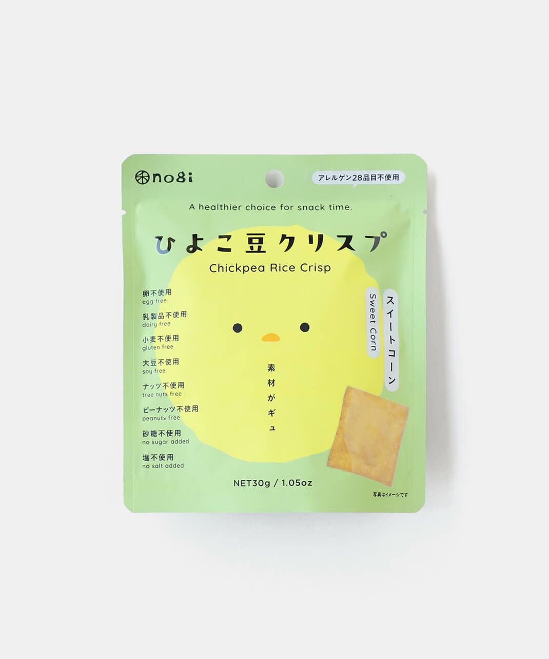 nogiひよこ豆クリスプさつまいも・スイートコーン | mumokuteki