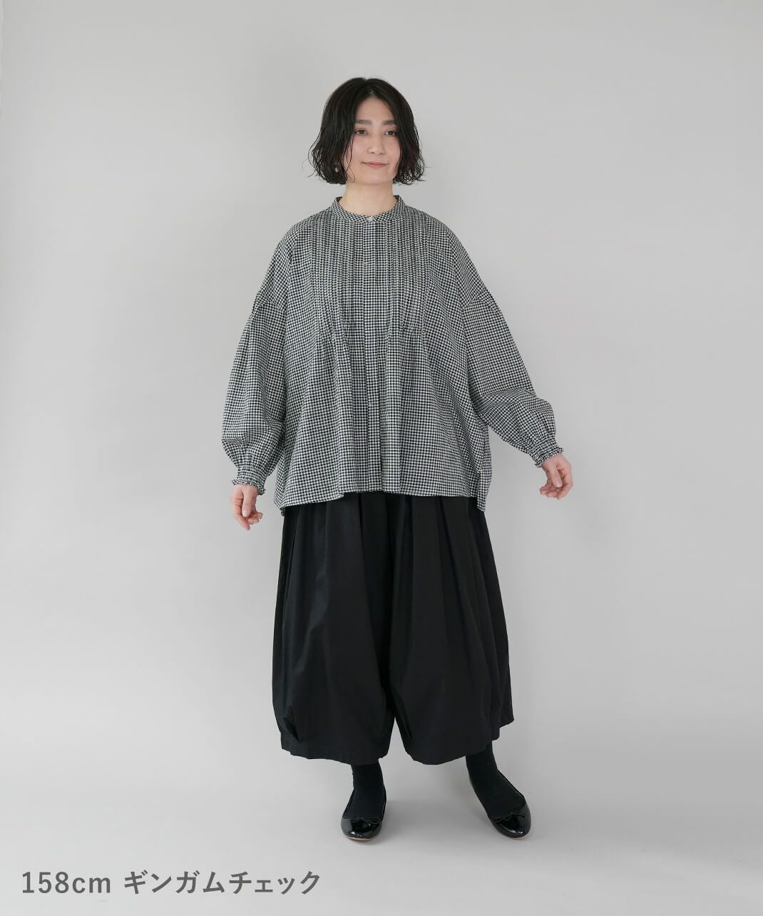 20%off】mumokutekiやわらかいコットンのピンタックブラウス