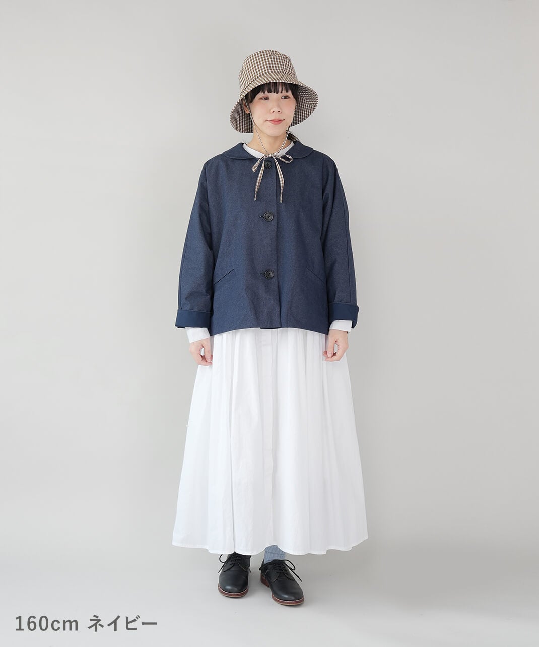 LE CIEL A TEMPS DOUX丸襟のドルマンボックスジャケット | mumokuteki