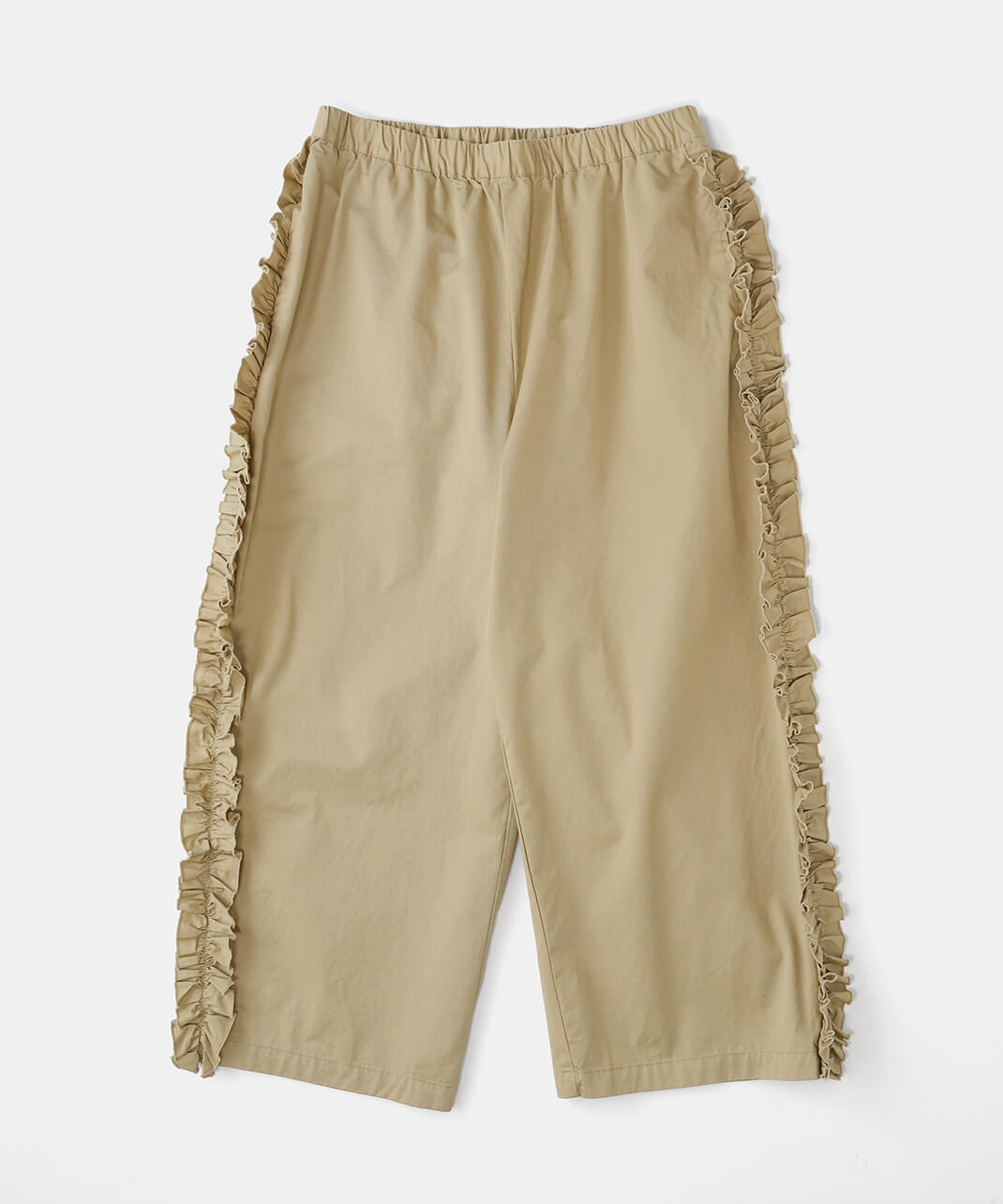 Bliss bunchコットンツイルのサイドフリルパンツ | mumokuteki
