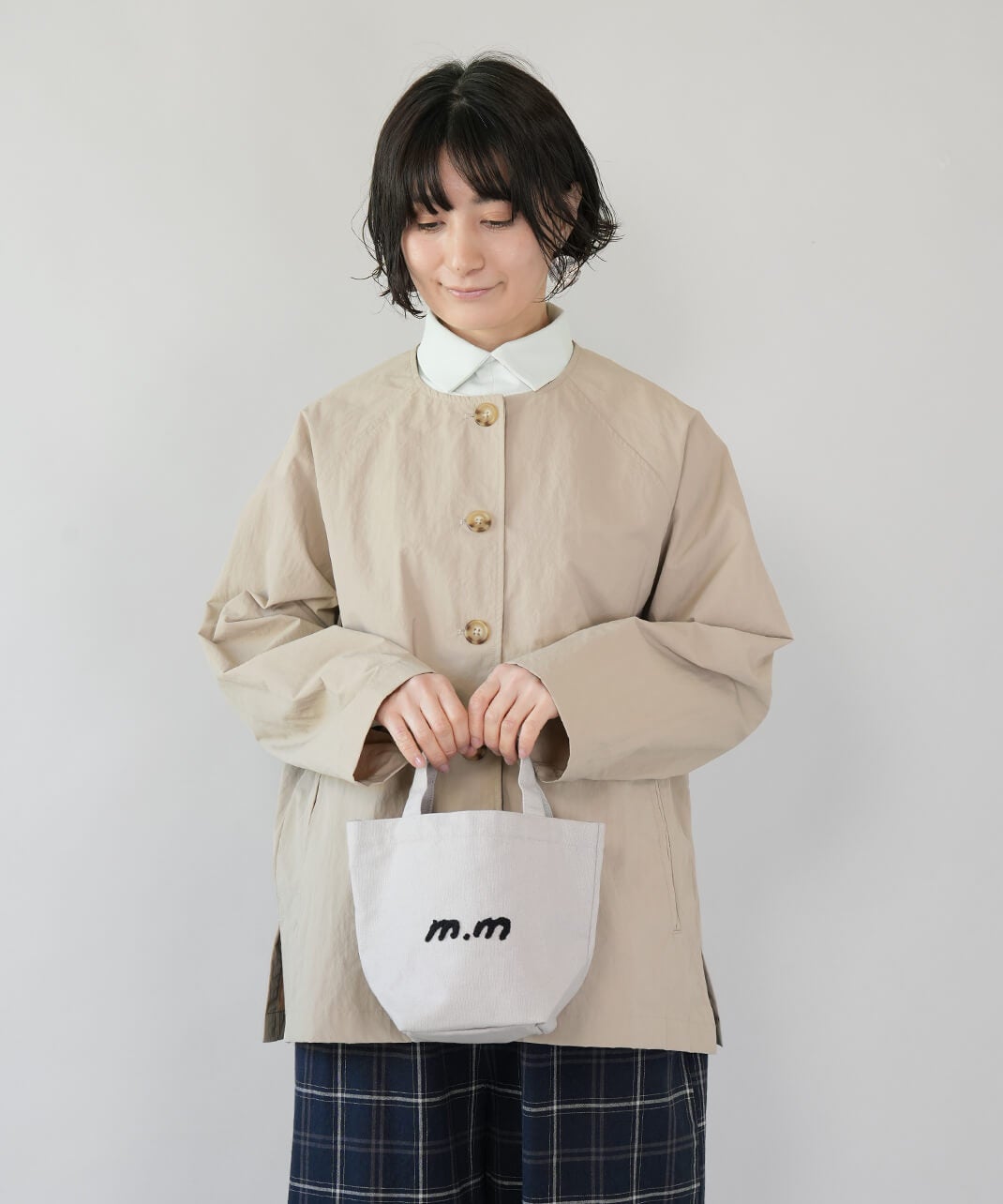 手染めの麻のミニバッグ　祇園袋　きねや　未使用　蝙蝠 時計・その他 :: バッグ :: ノマド ミニバッグ - マルミツウェブストア